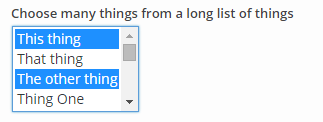 Widget Form Multiple Select