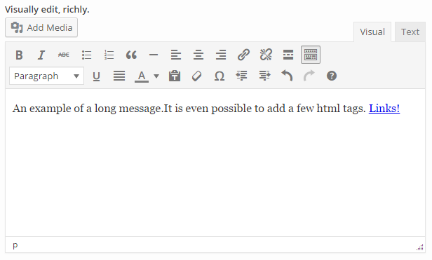 Widget Form Text Area