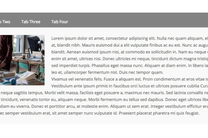 Tabs Widget Default Design