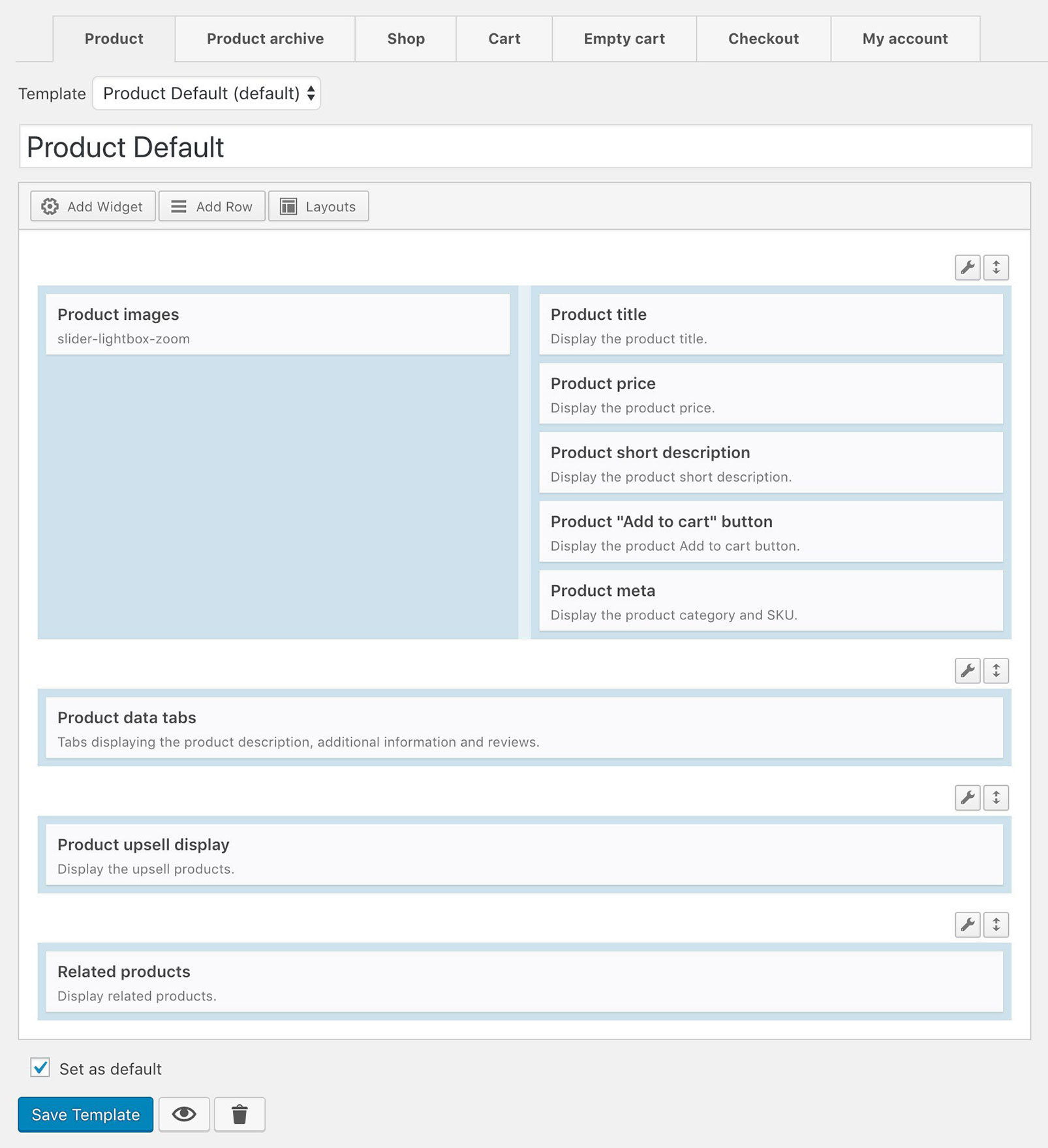 WooCommerce Product Template